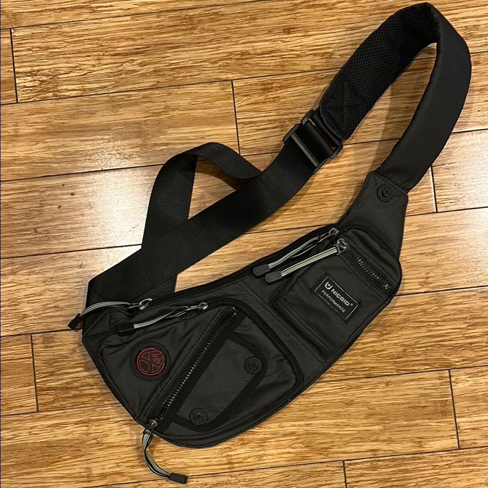Kawei Knight Sporty Gorpcore Hiking Sling Bag Backpack